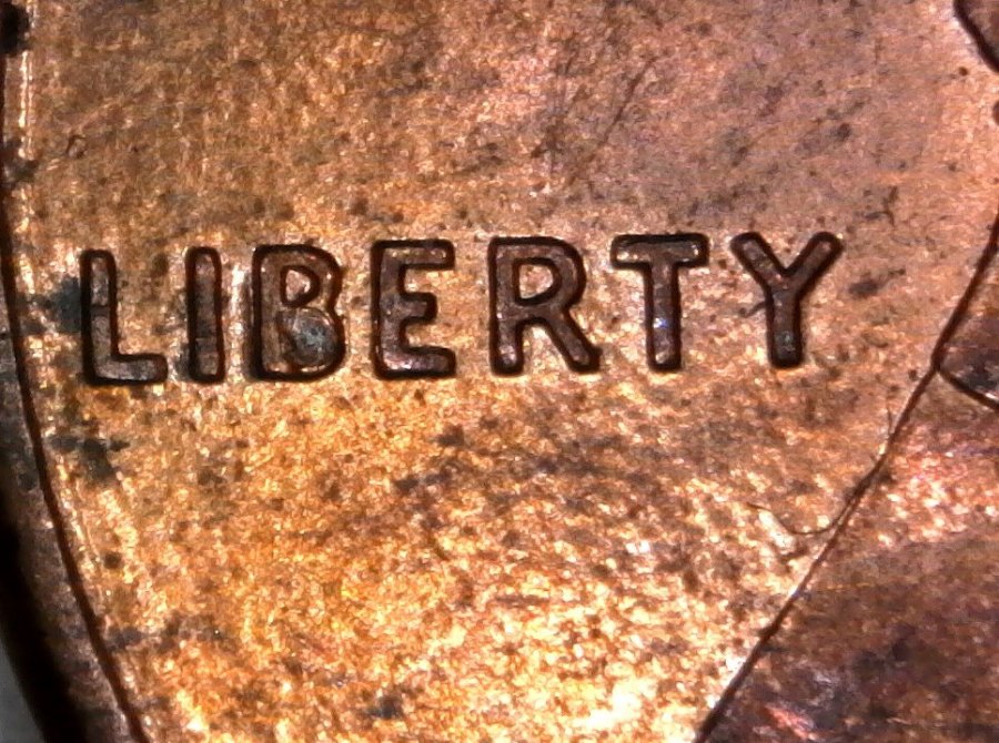 1994-P-Lincoln-Memorial-Cent-With-Broken-Post-Die-Chip-In-